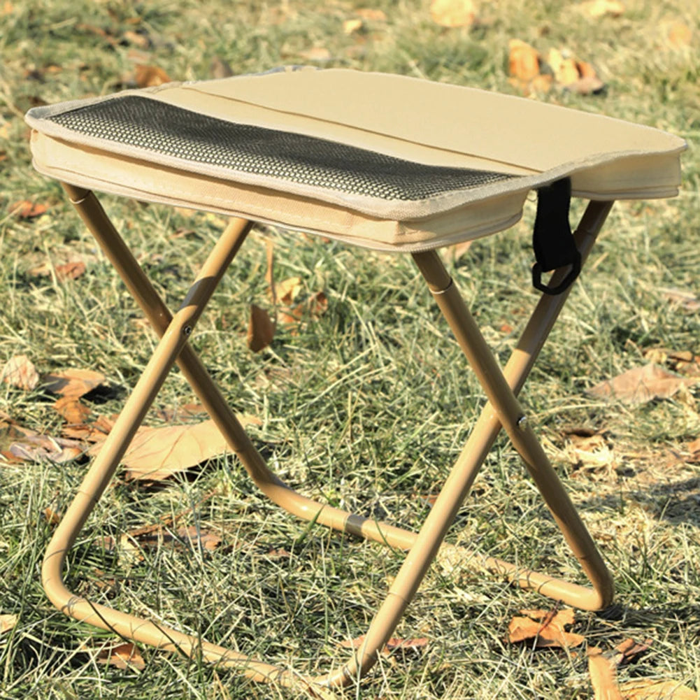 Foldable Portable Backpack Stool with Carry Bag – Lightweight Mini Outdoor Chair